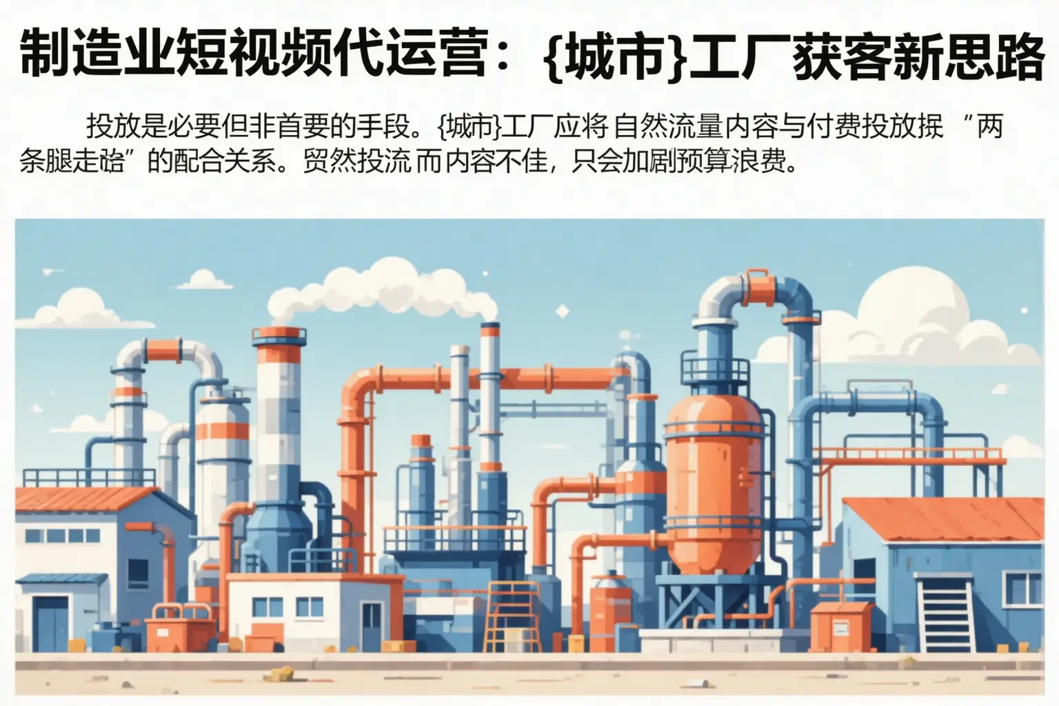 制造业短视频代运营：来凤工厂获客新思路